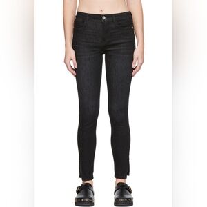 FRAME Le High Skinny Jeans Corvo Slit 28